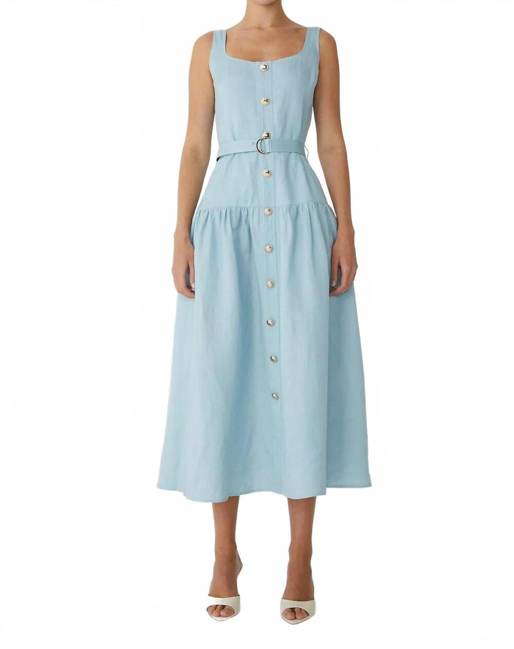 NEW JS71 callan midi dress in sky blue